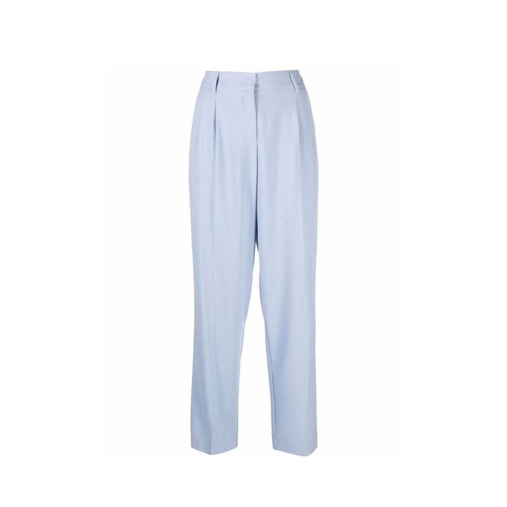 BLANCA VITA Blue Elastane Casual Pants