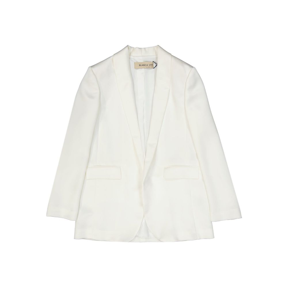BLANCA VITA White Polyester Blazer