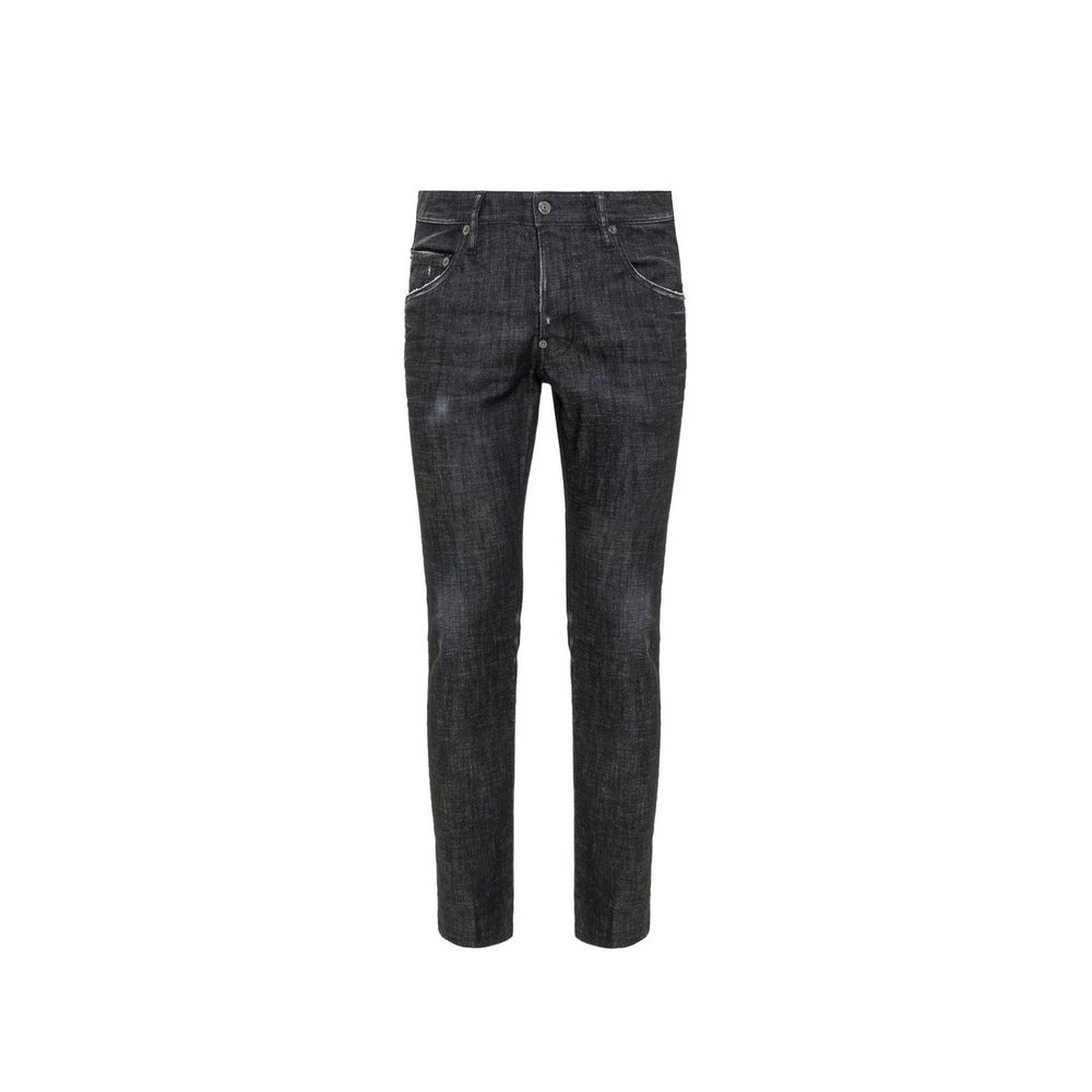 Dsquared² Black Cotton Skinny Jeans