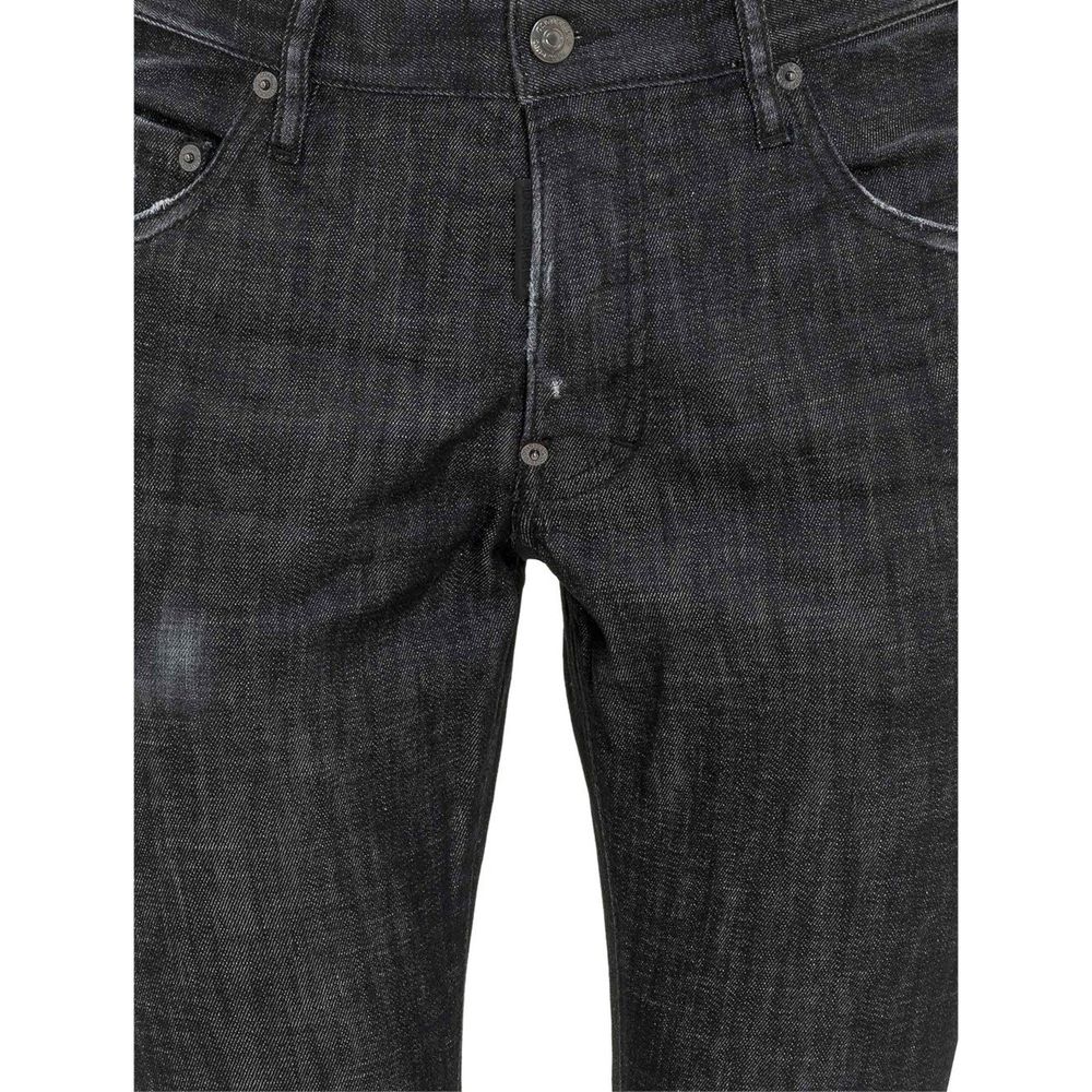 Dsquared² Black Cotton Skinny Jeans