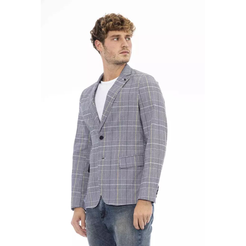 Distretto12 Blue Polyester Blazer