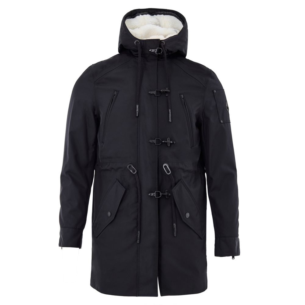 Moose Knuckles Blue Nylon Parka