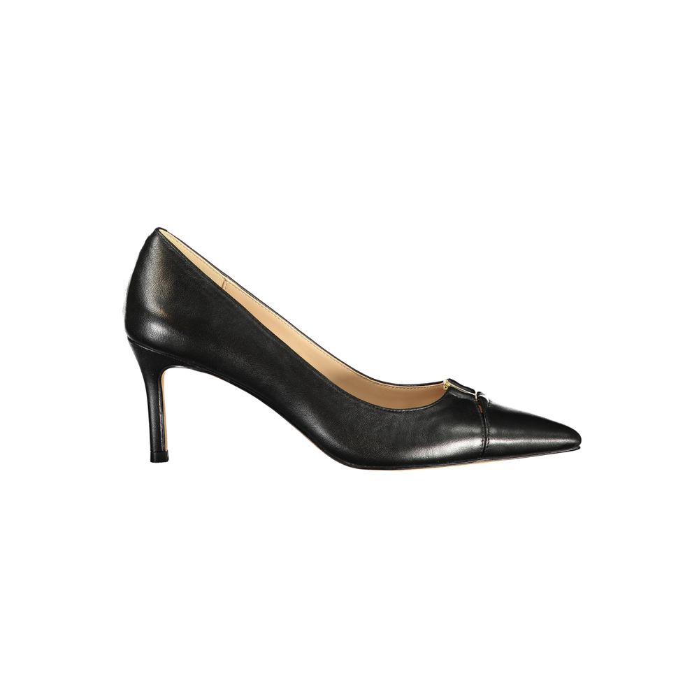 Twinset Black Leather Women Classic Shoe