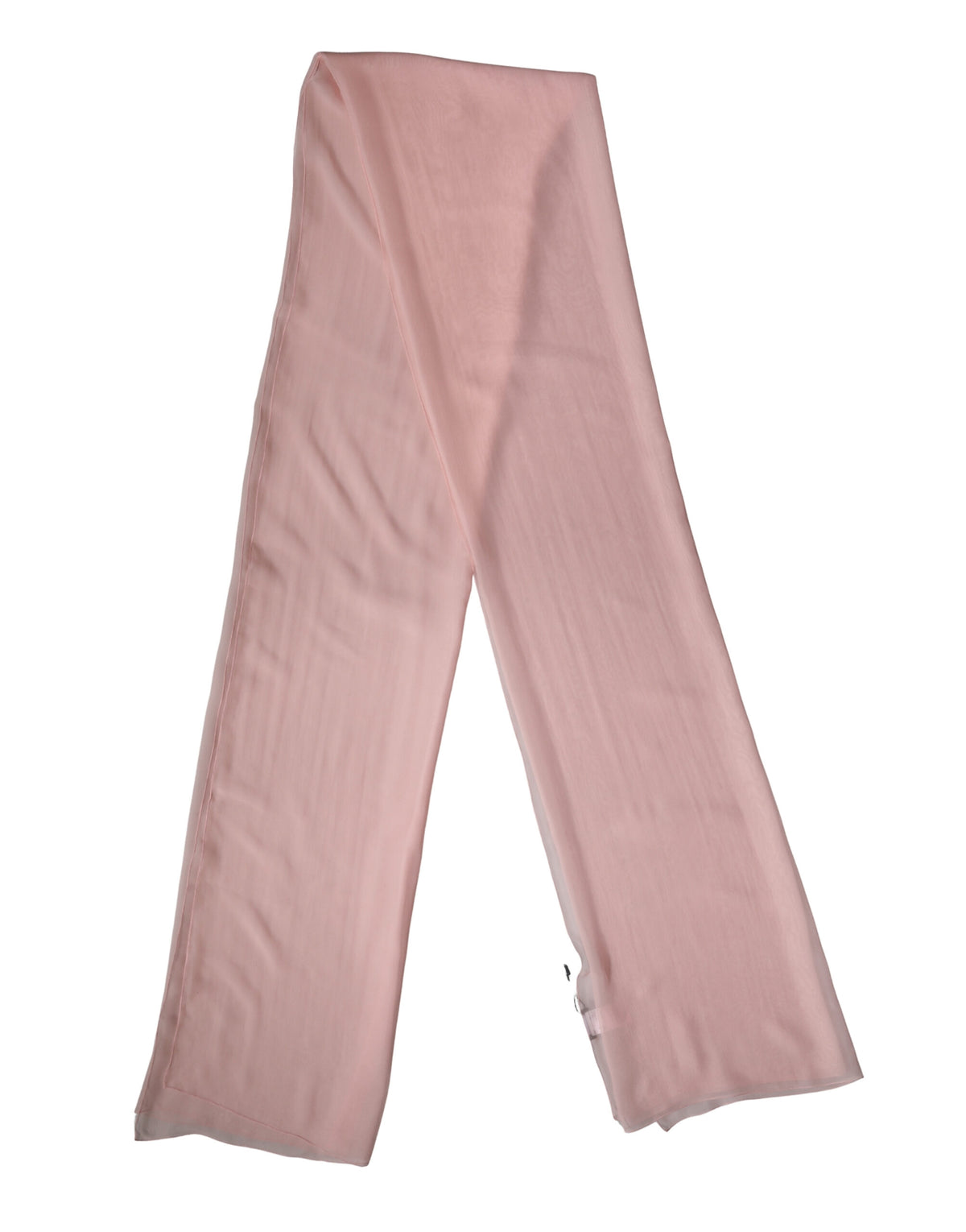 Dolce & Gabbana Light Pink Silk Neck Wrap Shawl Stole 272cm x 120cm Scarf