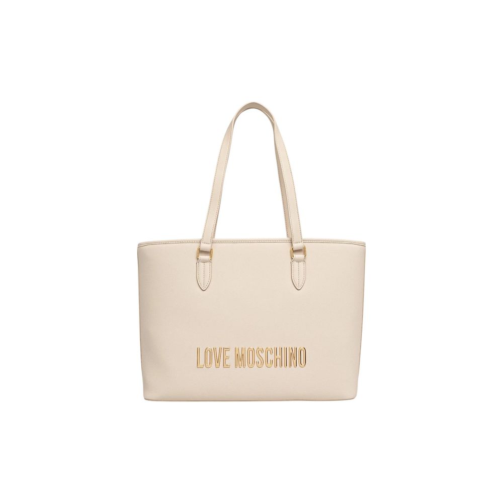 Love Moschino Beige Polyethylene Handbag