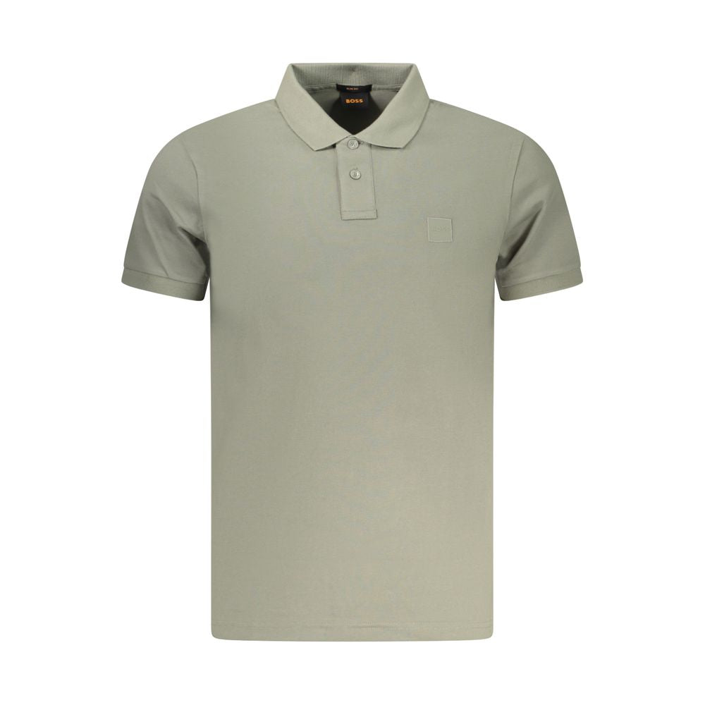 Hugo Boss Verde Cotton Men Polo