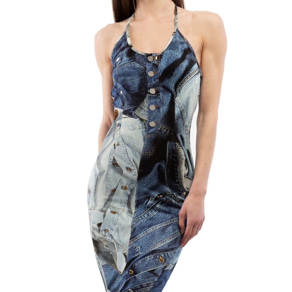 Love Moschino Black Viscose Casual Dress