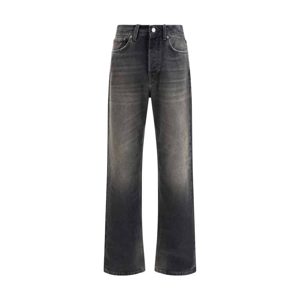 Haikure Black Cotton Relaxed Fit Jeans