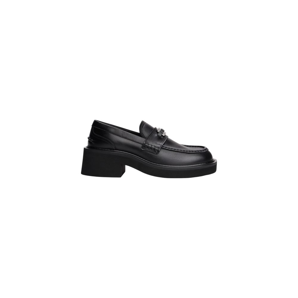 Tommy Hilfiger Jeans Black Leather Platform Pumps