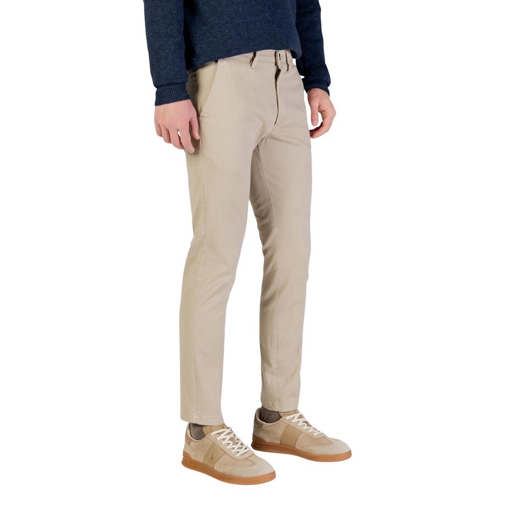 Borghese Beige Cotton Skinny Pants