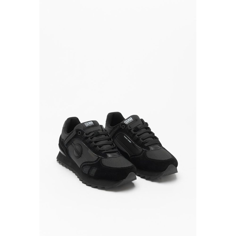 Colmar Black Leather Athletic Sneakers
