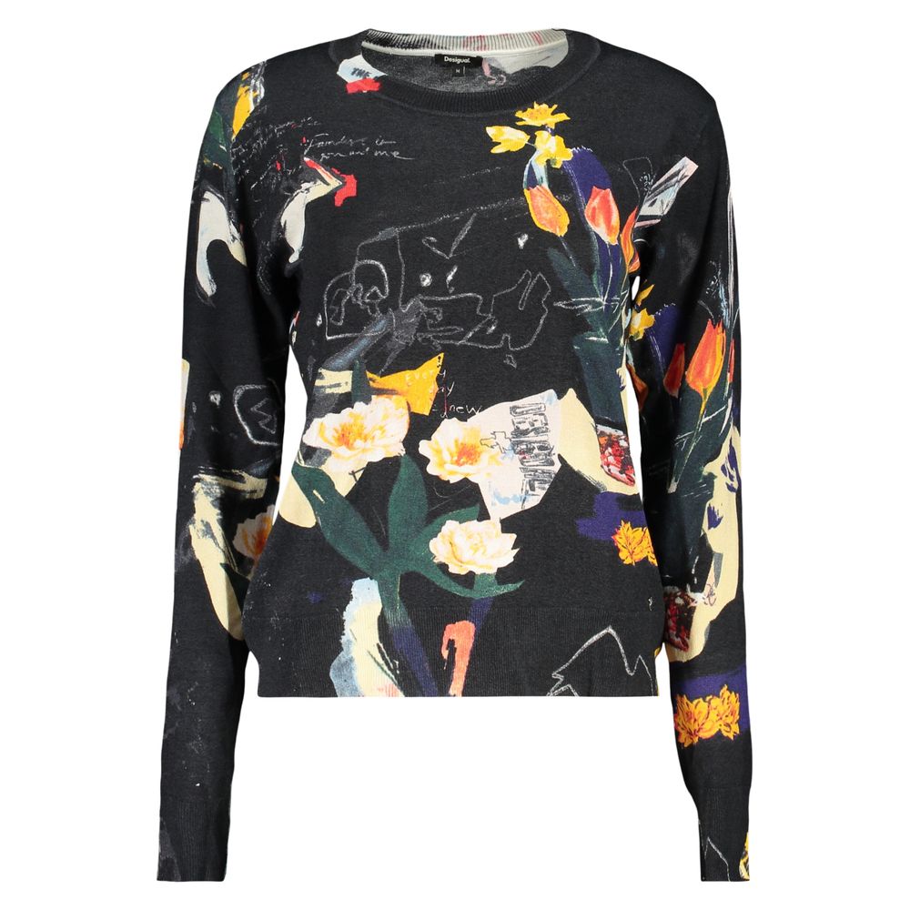 Desigual Black Viscose Women's Sweater