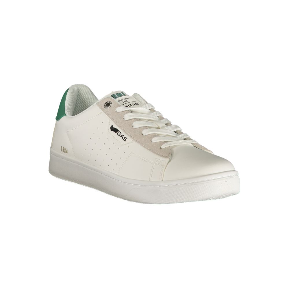 Gas White Polyurethane Men Sneaker