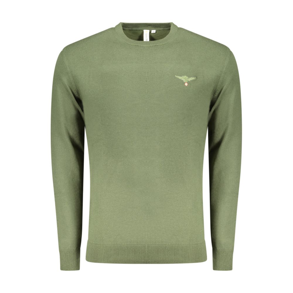 Accademia Militare Green Cotton Men Sweater