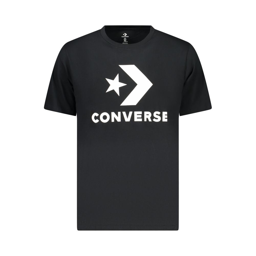 Converse Black Cotton Men T-Shirt