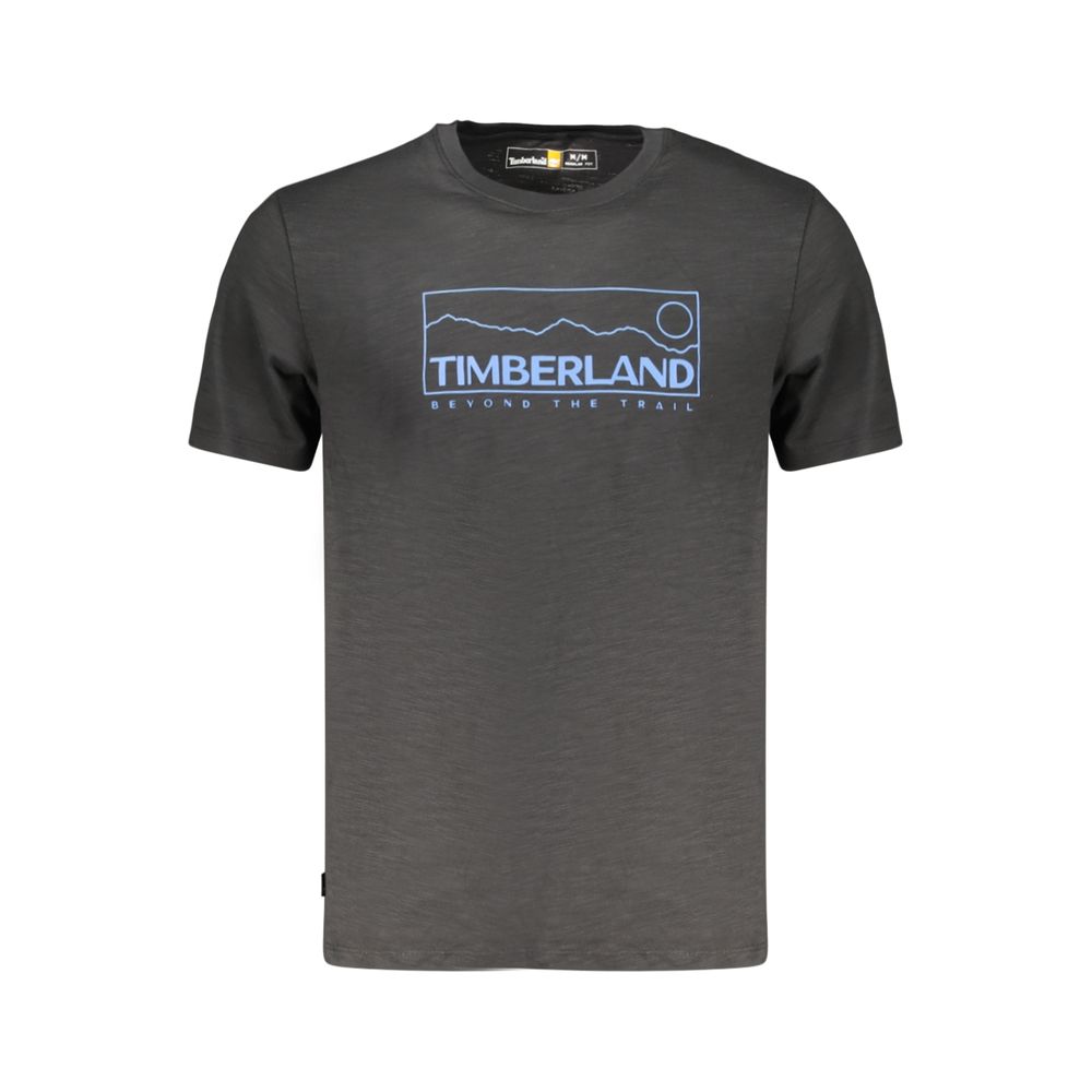 Timberland Black Cotton Men T-Shirt