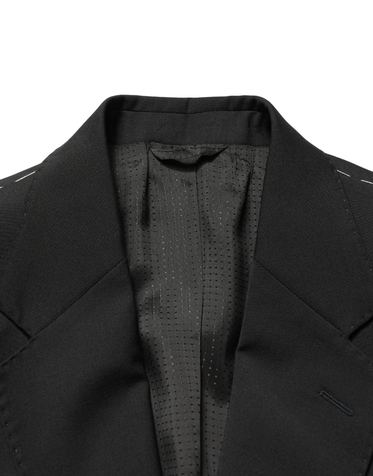 Dolce & Gabbana Black Polyester 2 Buttons Men Suit Jacket