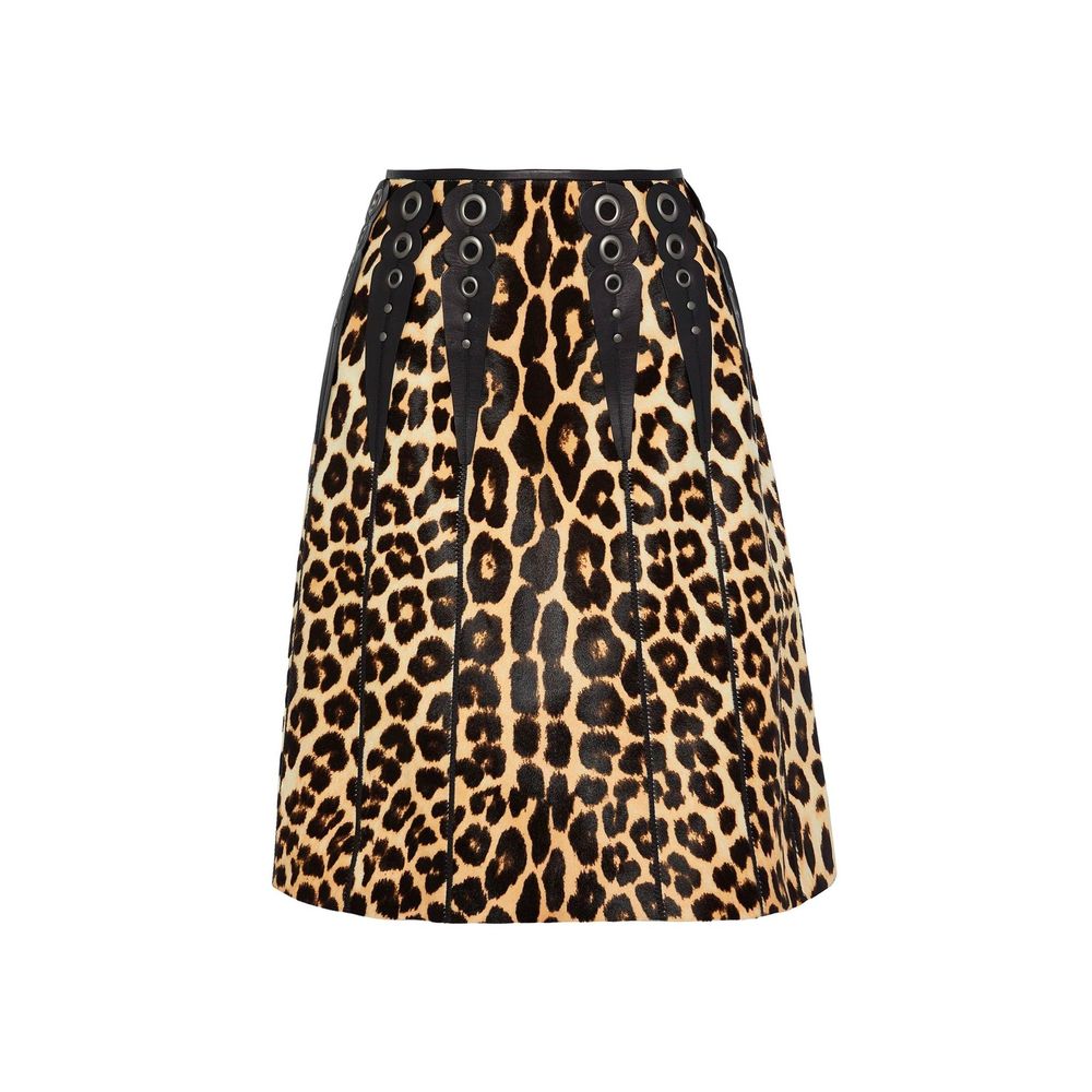 Bottega Veneta Brown Leather Mini Skirt