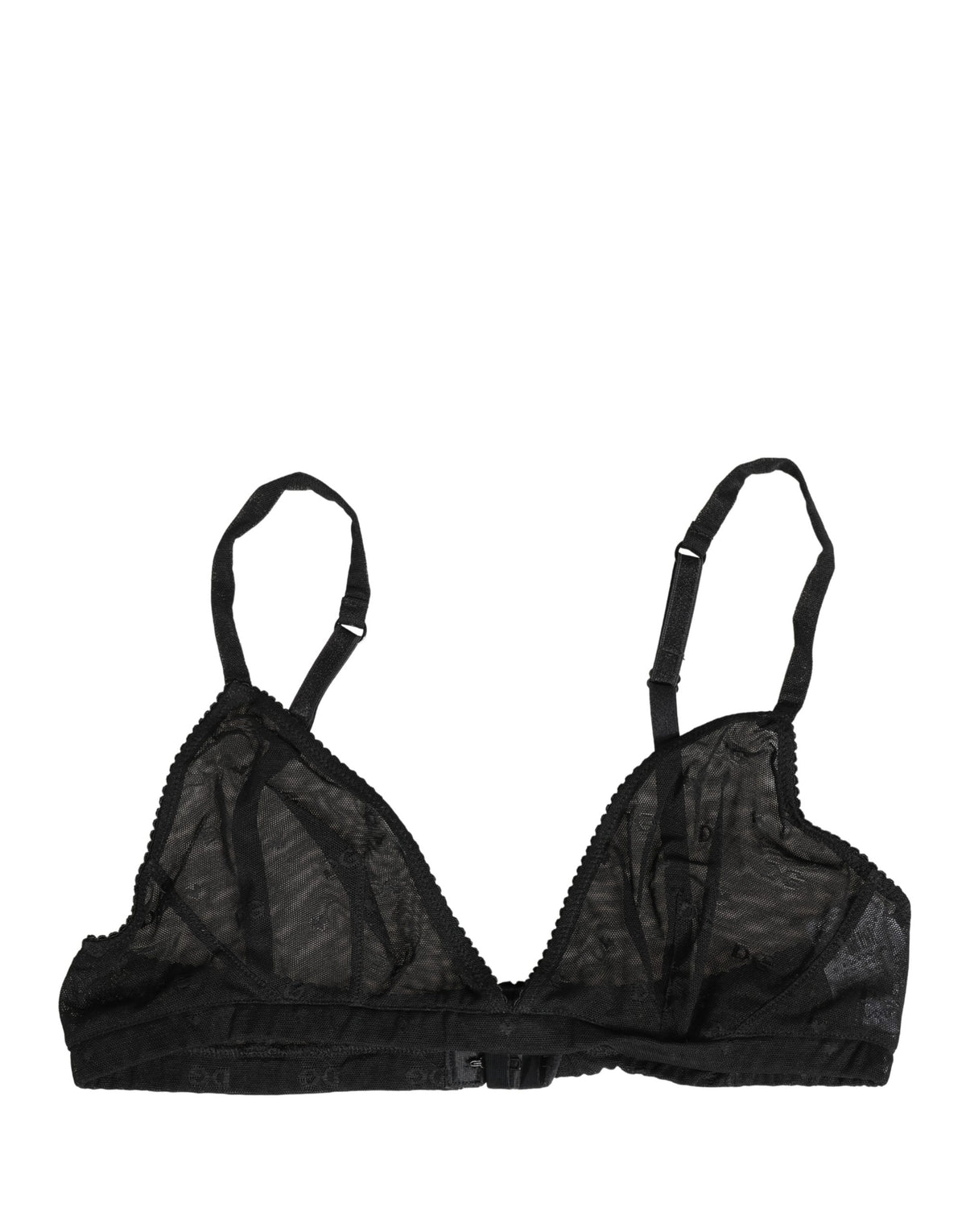 Dolce & Gabbana Black Nylon Stretch Soft Cup Brassiere Underwear