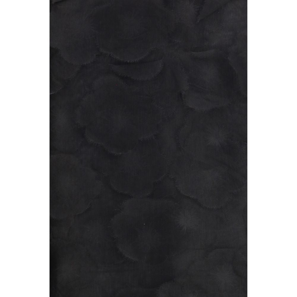 Max Mara Black Silk Long Skirt