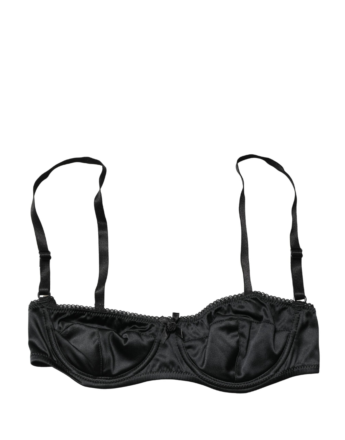 Dolce & Gabbana Black Semi-Pad Underwire Balconette Bra Underwear