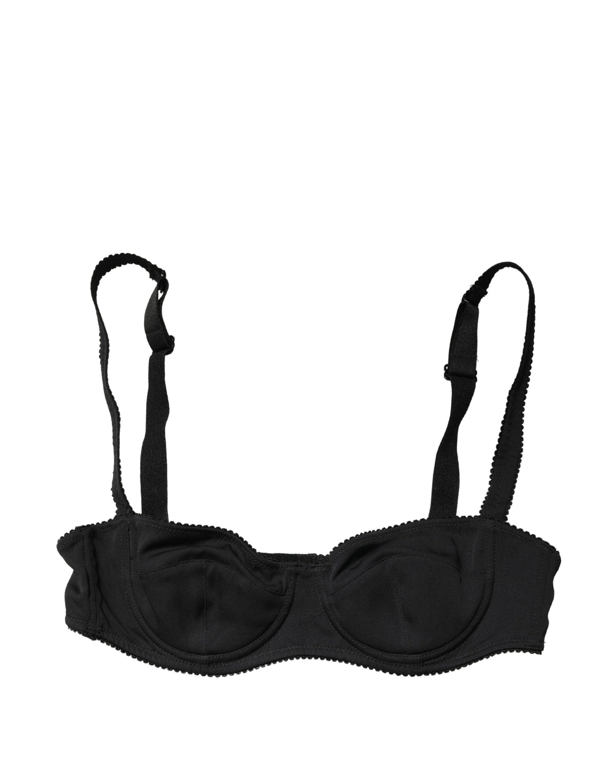 Dolce & Gabbana Black Semi-Pad Underwire Balconette Bra Underwear