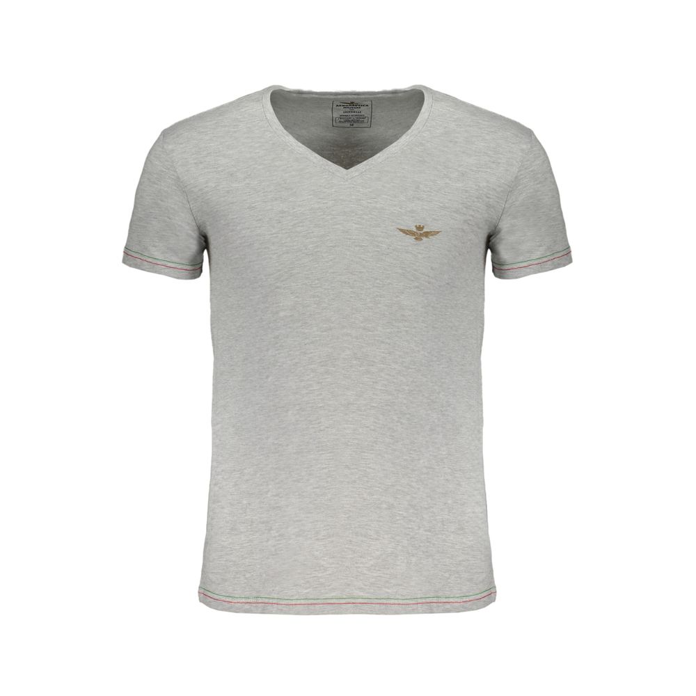 Aeronautica Militare Brown Cotton Men T-Shirt