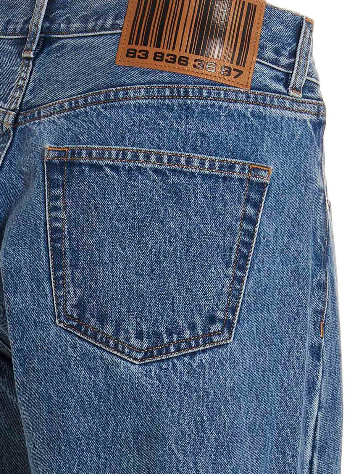 VTMNTS Blue Cotton Straight-Leg Jeans