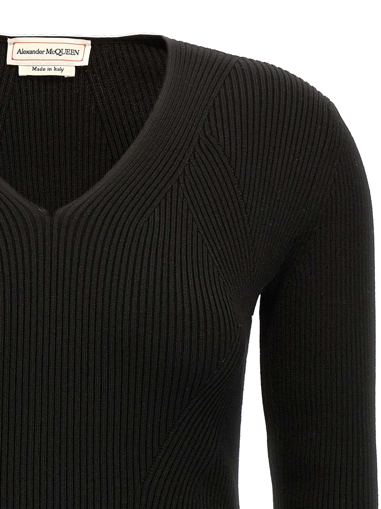 Alexander McQueen Black Wool Cardigan