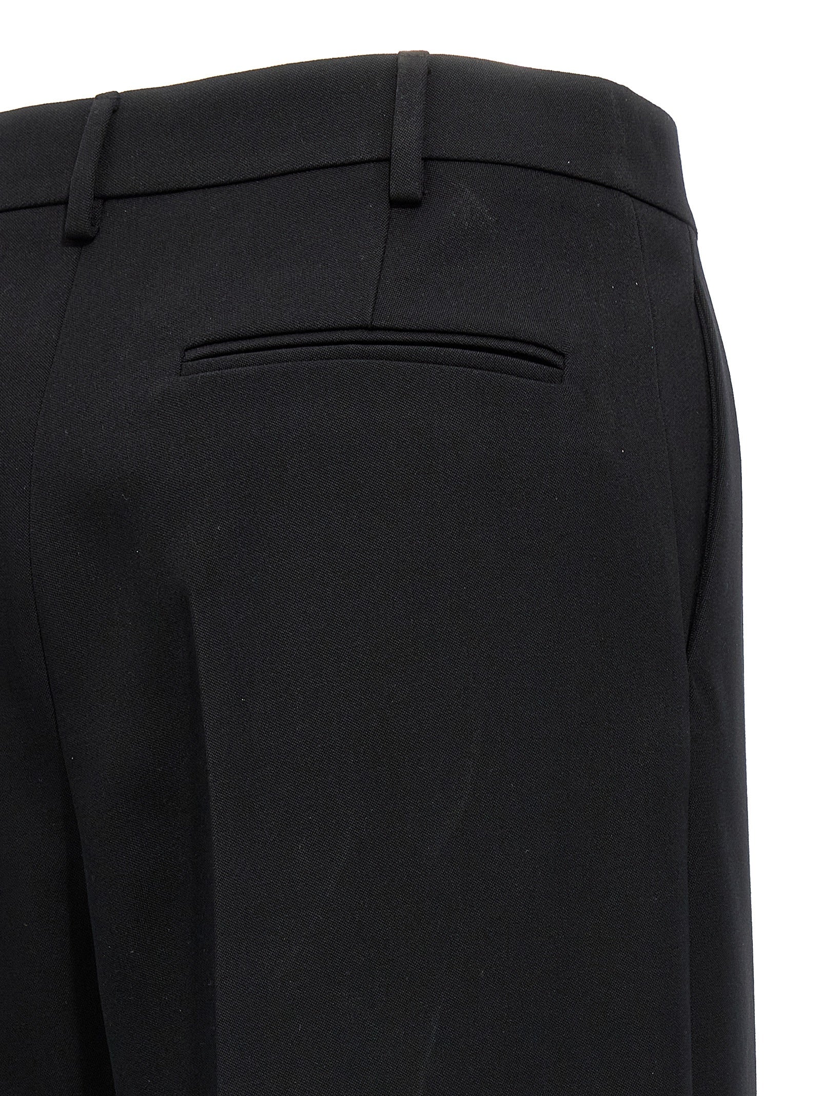 Valentino Garavani Black Virgin Wool Dress Pants