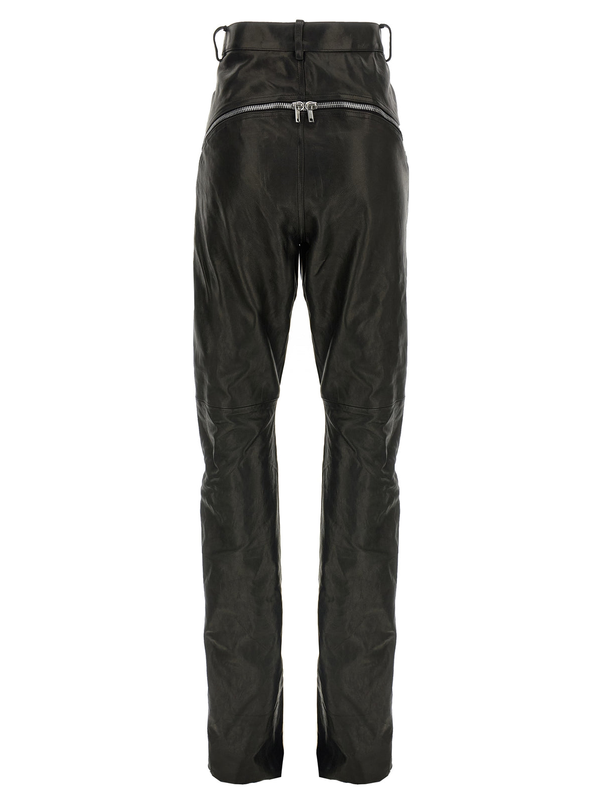 Rick Owens Black Leather Pants