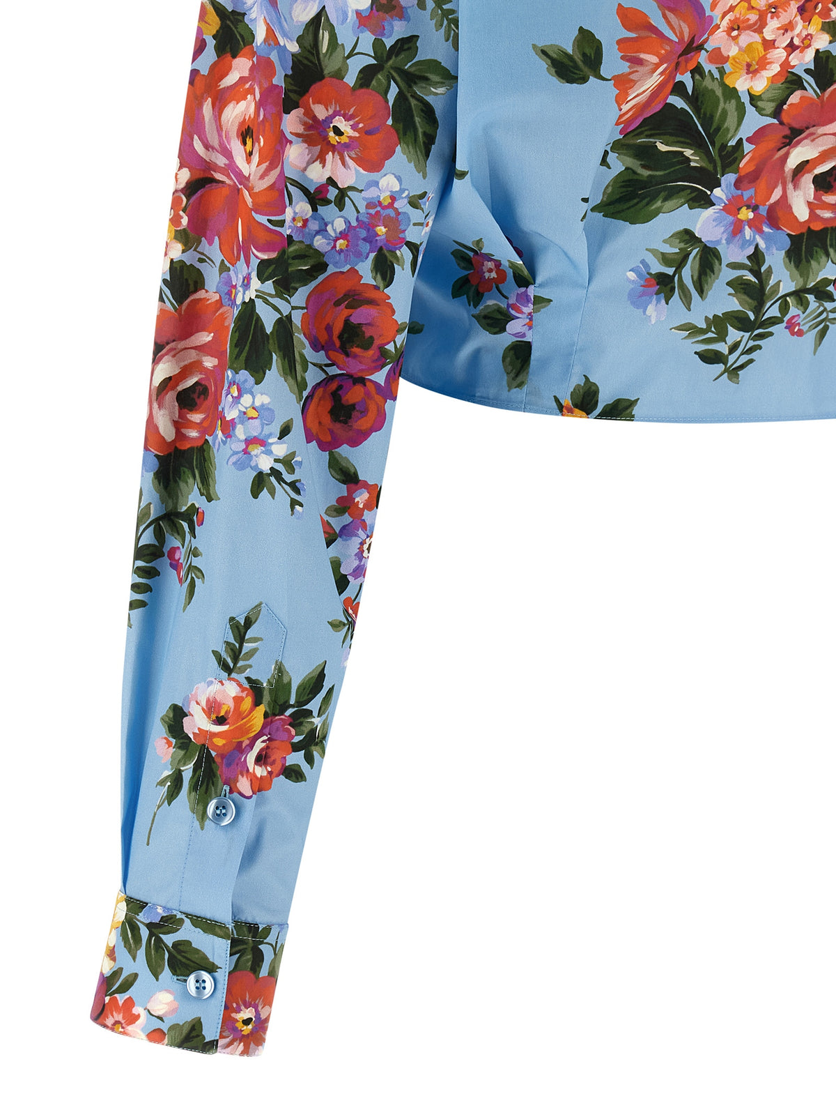 Dolce & Gabbana Blue Cotton Blouse
