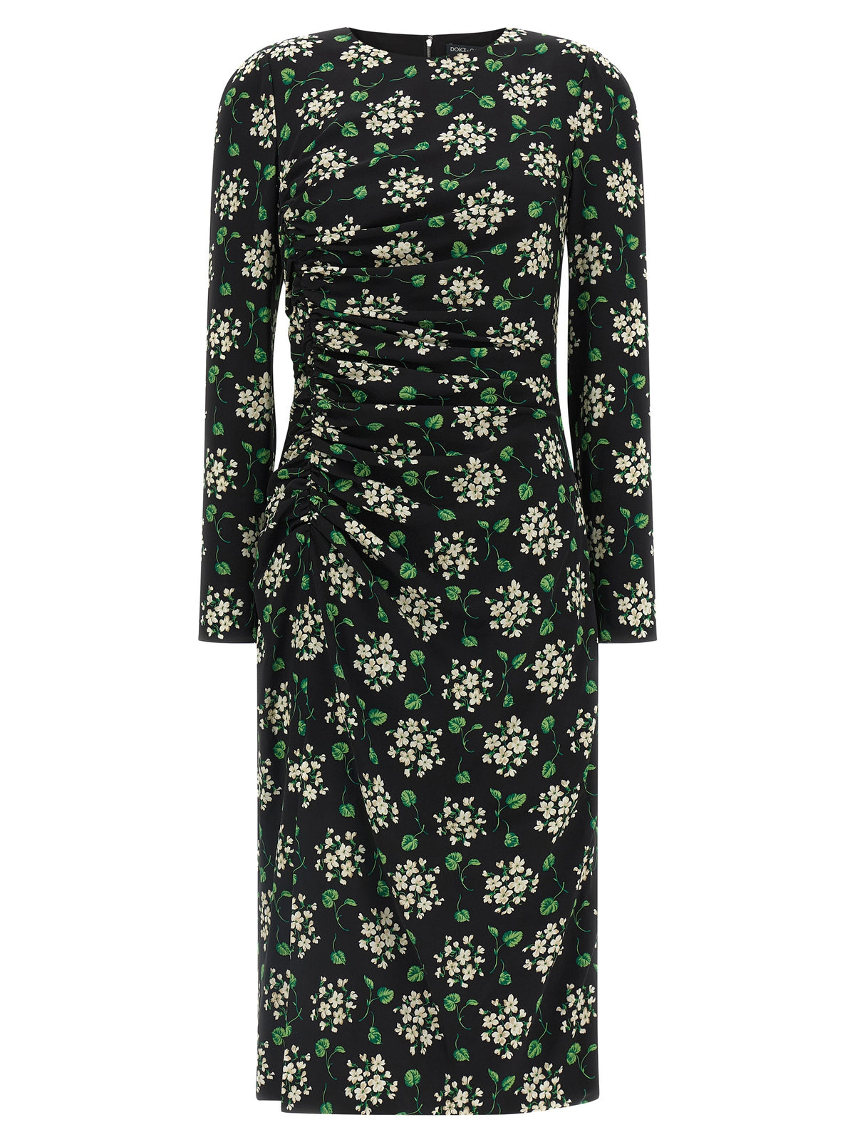 Dolce & Gabbana Black Synthetic Midi Dress