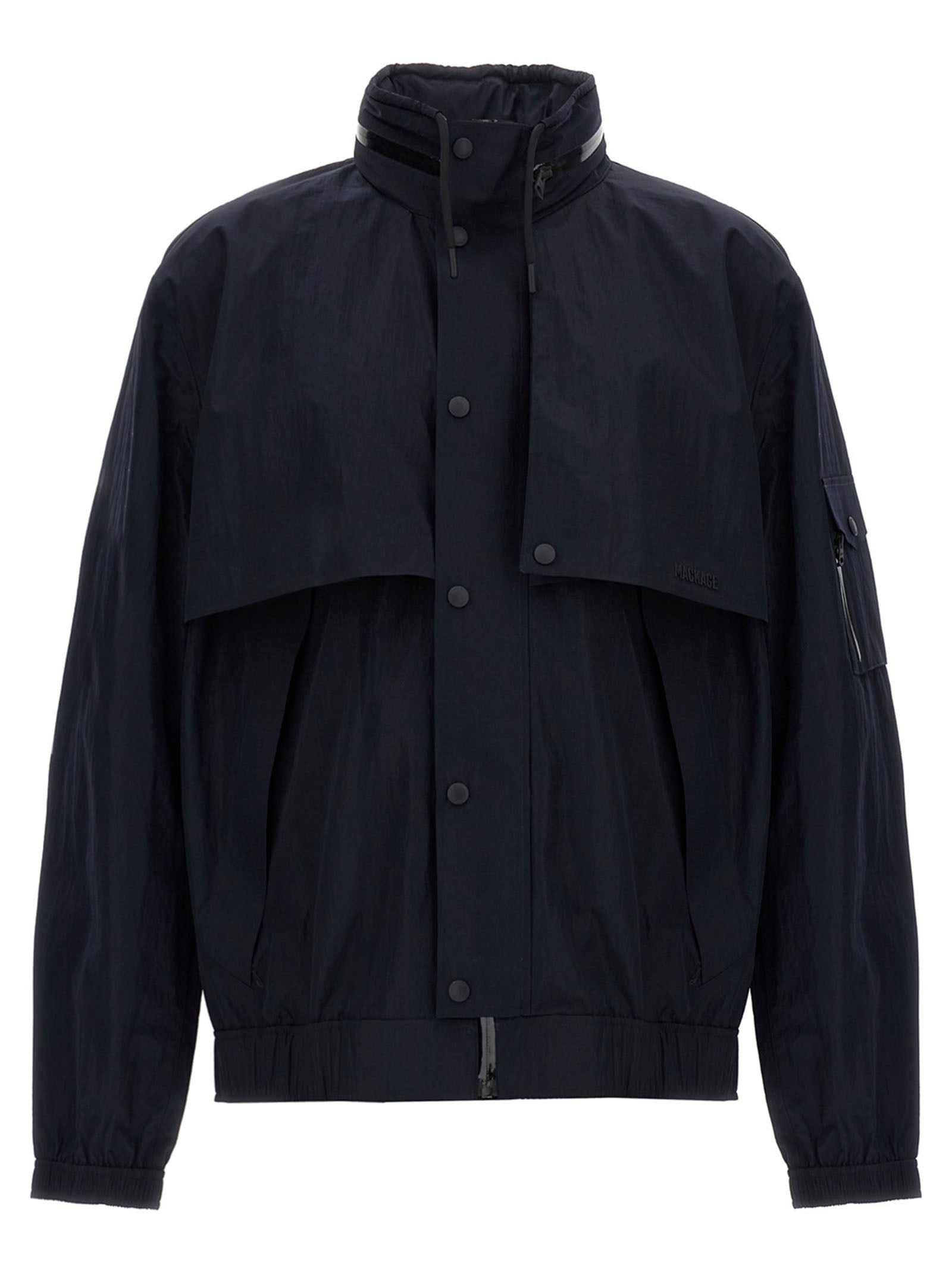 Mackage Blue Polyamide Shell Jacket