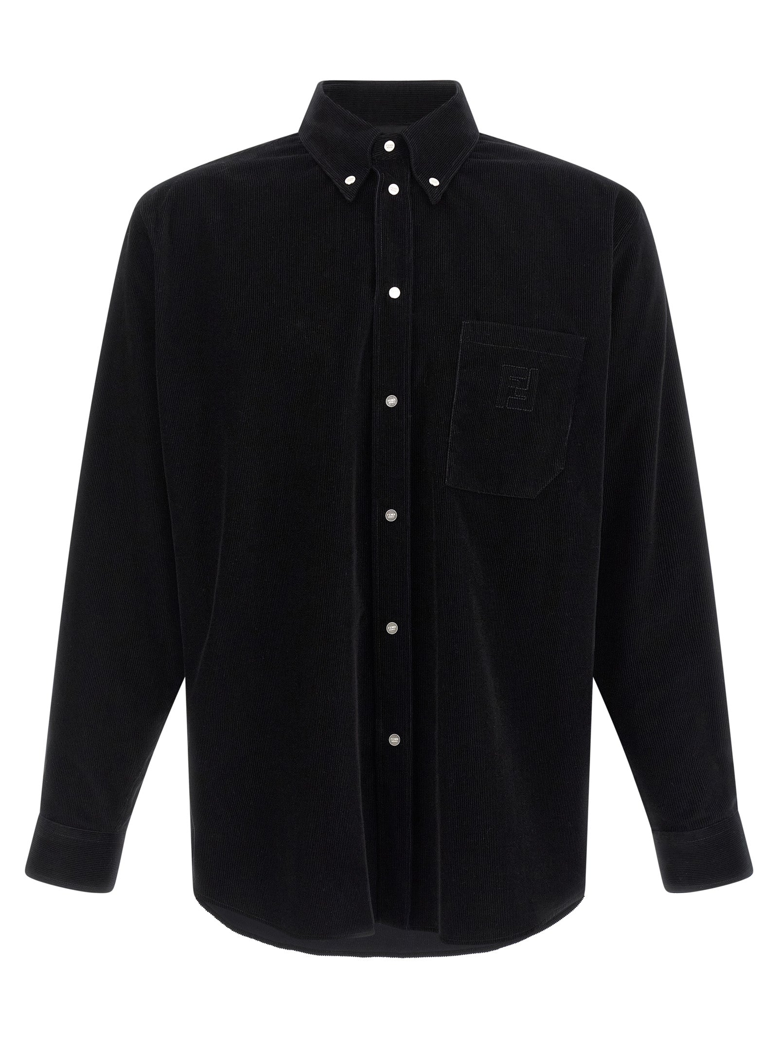 Fendi Black Cotton Blouse
