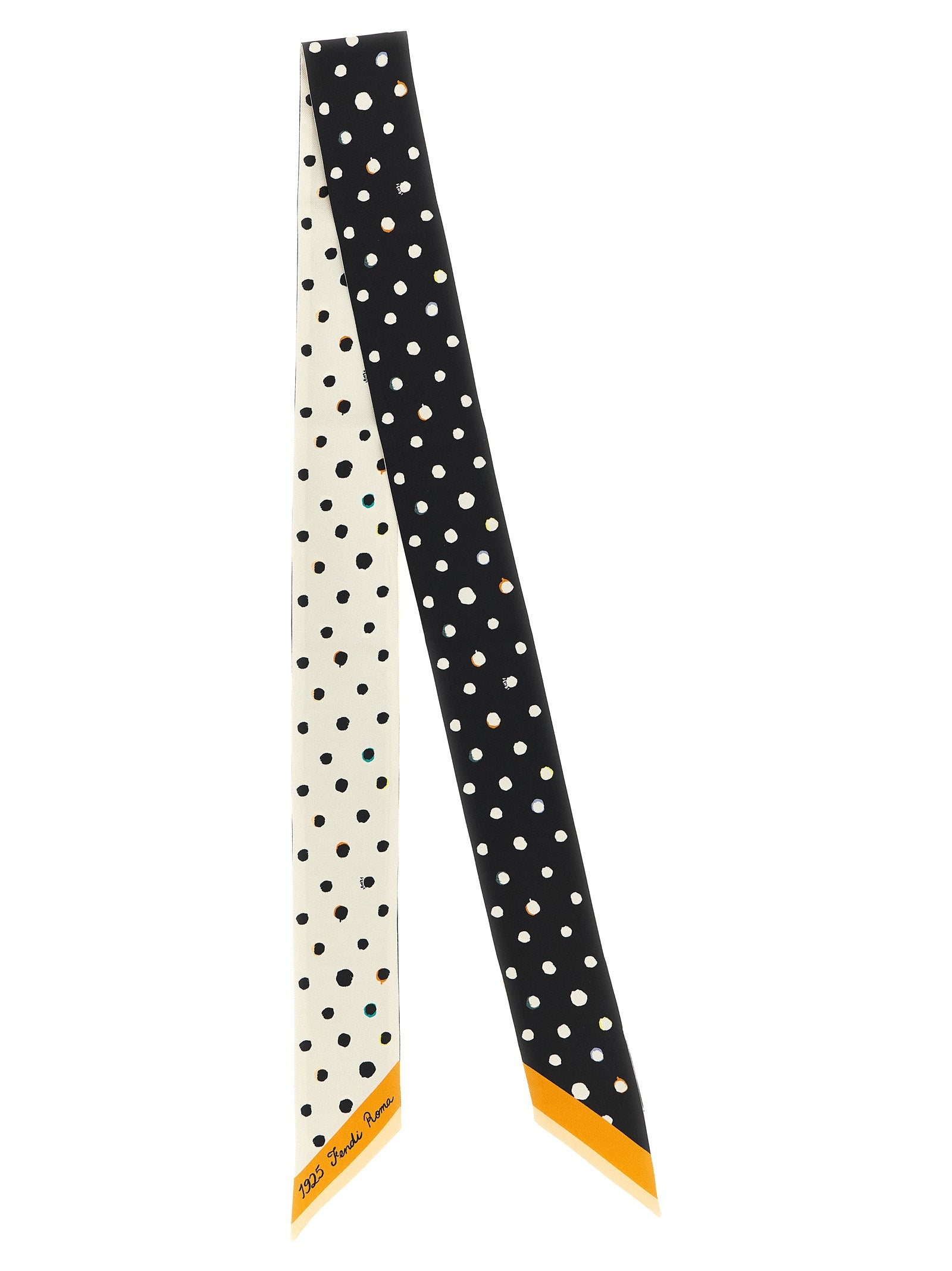 Fendi Bicolor Silk Tie