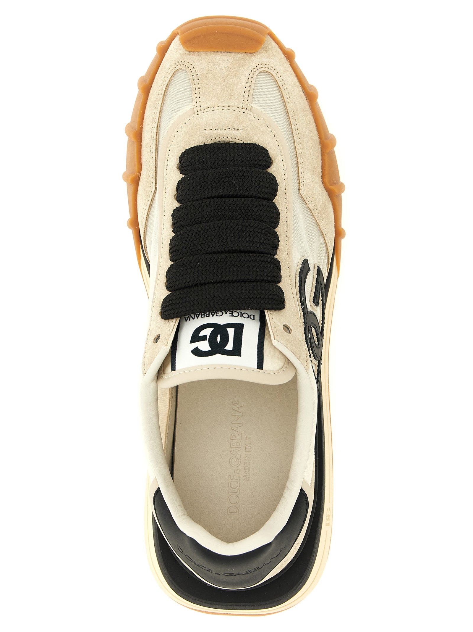 Dolce & Gabbana Black Calfskin Athletic Sneakers