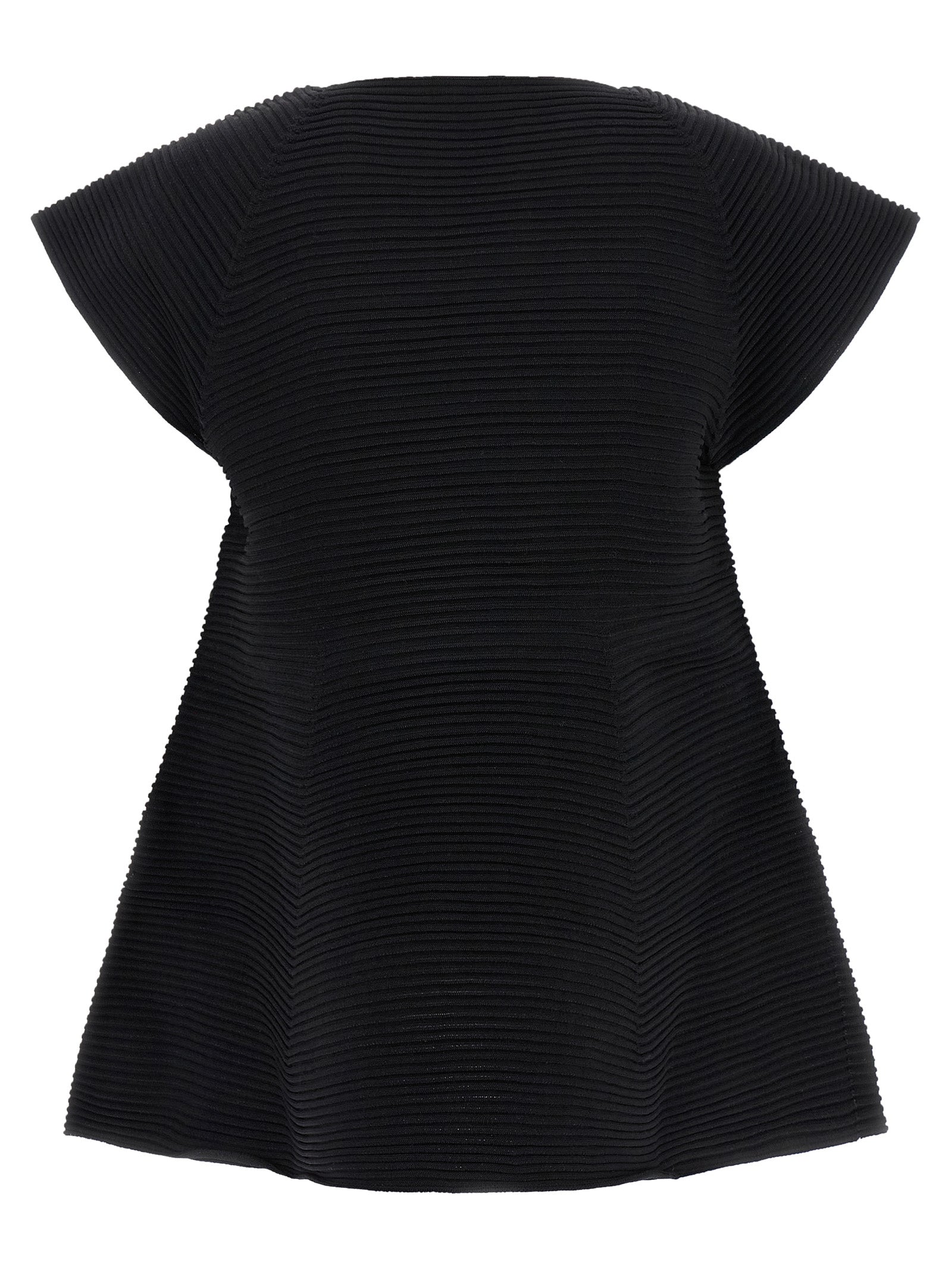 Issey Miyake Black Polyester Short Dress