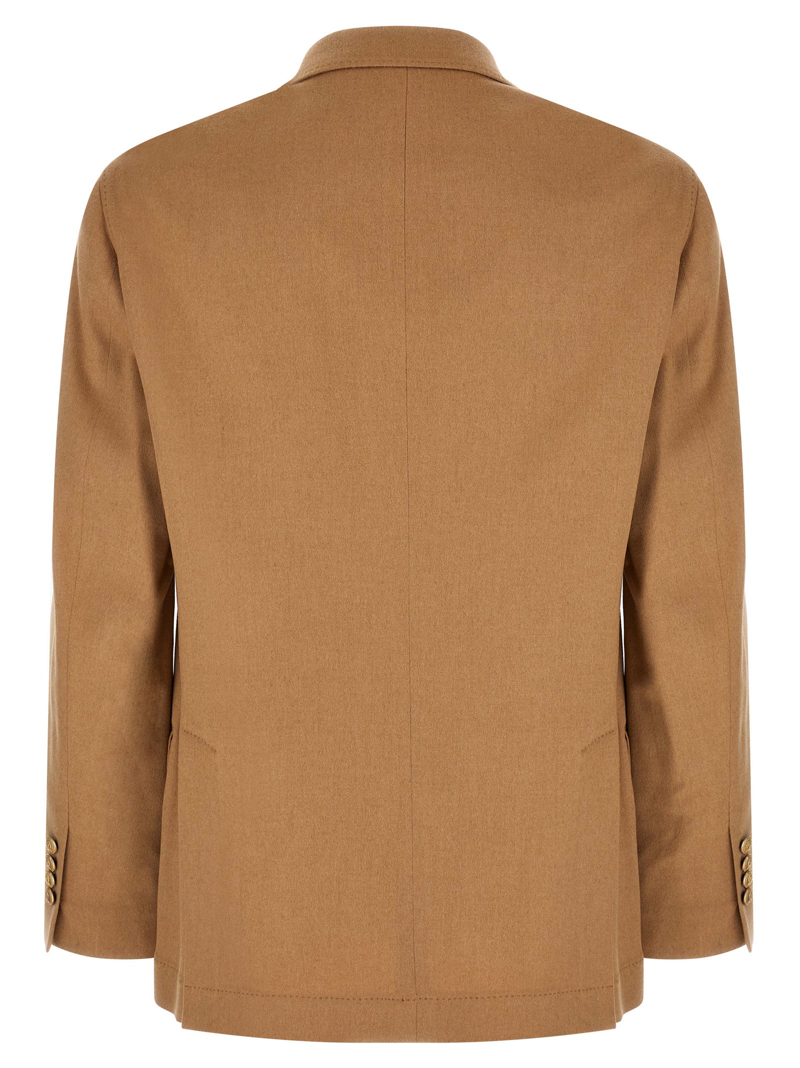 Brunello Cucinelli Beige Camel Hair Blazer