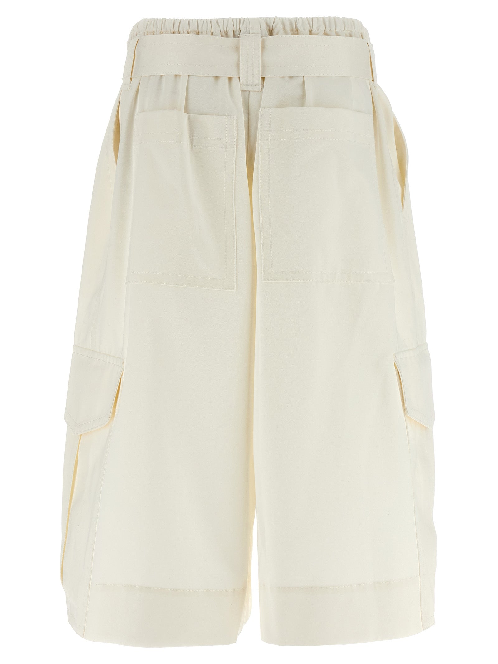 Zimmermann White Cotton Bermuda Shorts