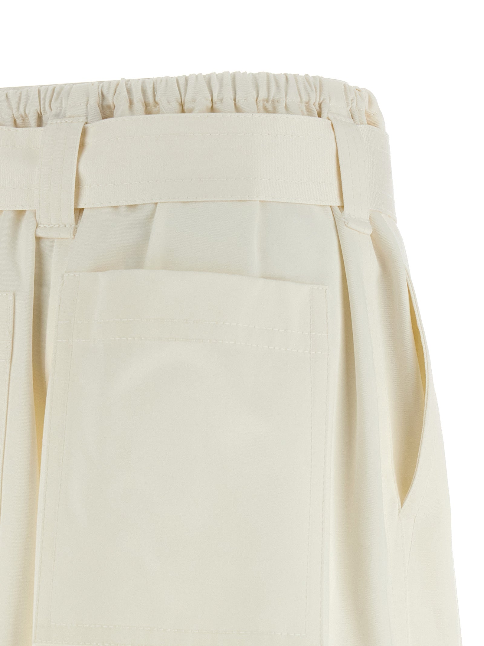 Zimmermann White Cotton Bermuda Shorts