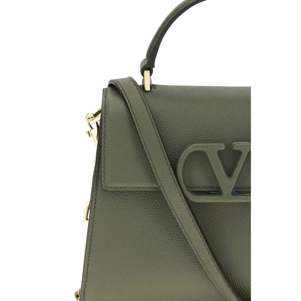 Valentino Garavani Bicolor Calf Leather Bos Taurus Handbag