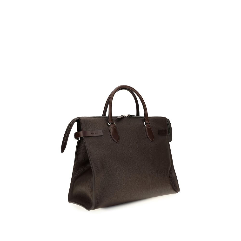 Valentino Garavani Brown Calf Leather Bos Taurus Handbag
