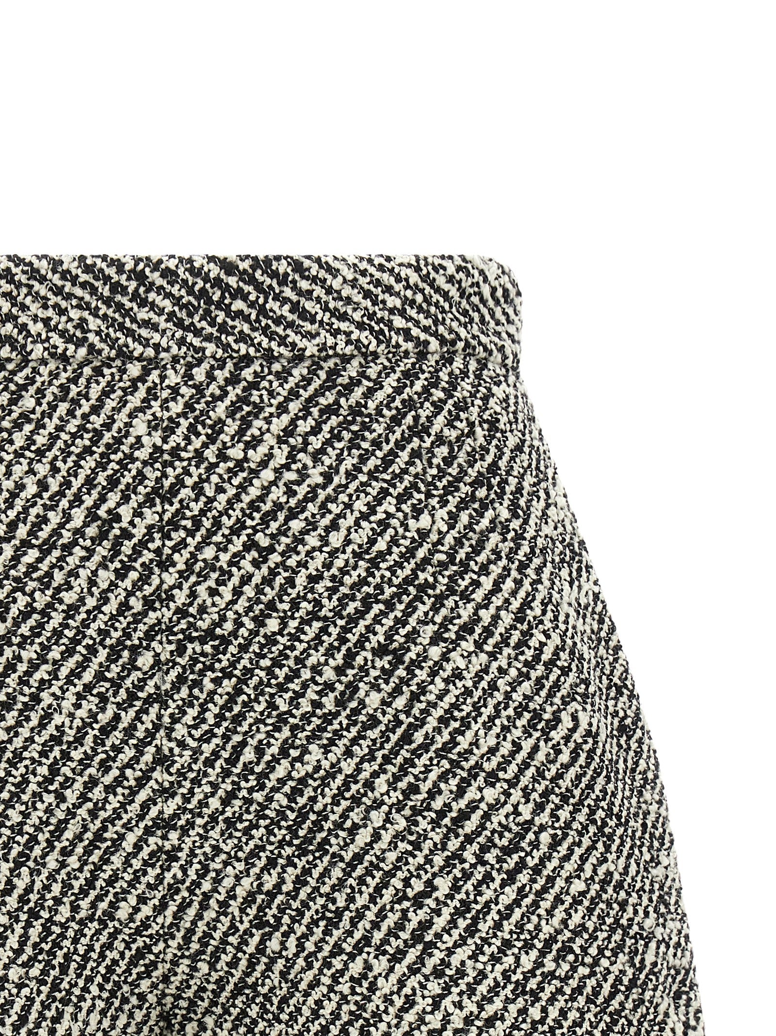 Versace Bicolor Virgin Wool Bermuda Shorts