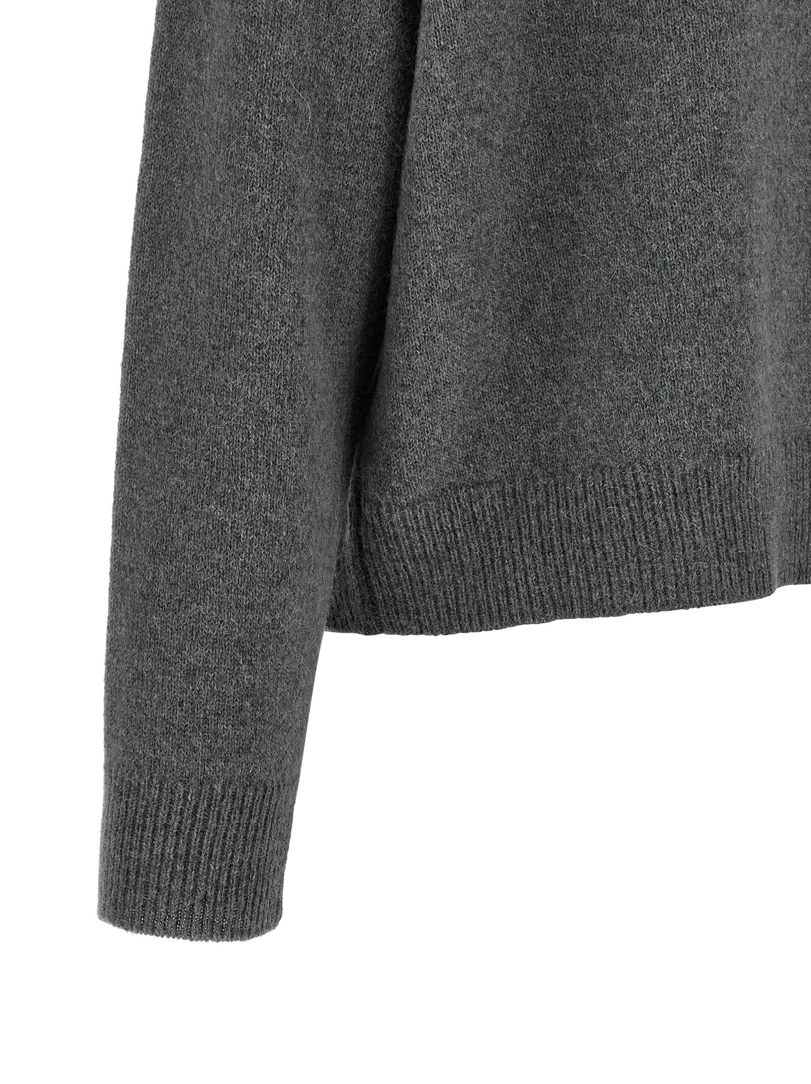 Peserico Gray Wool Cardigan