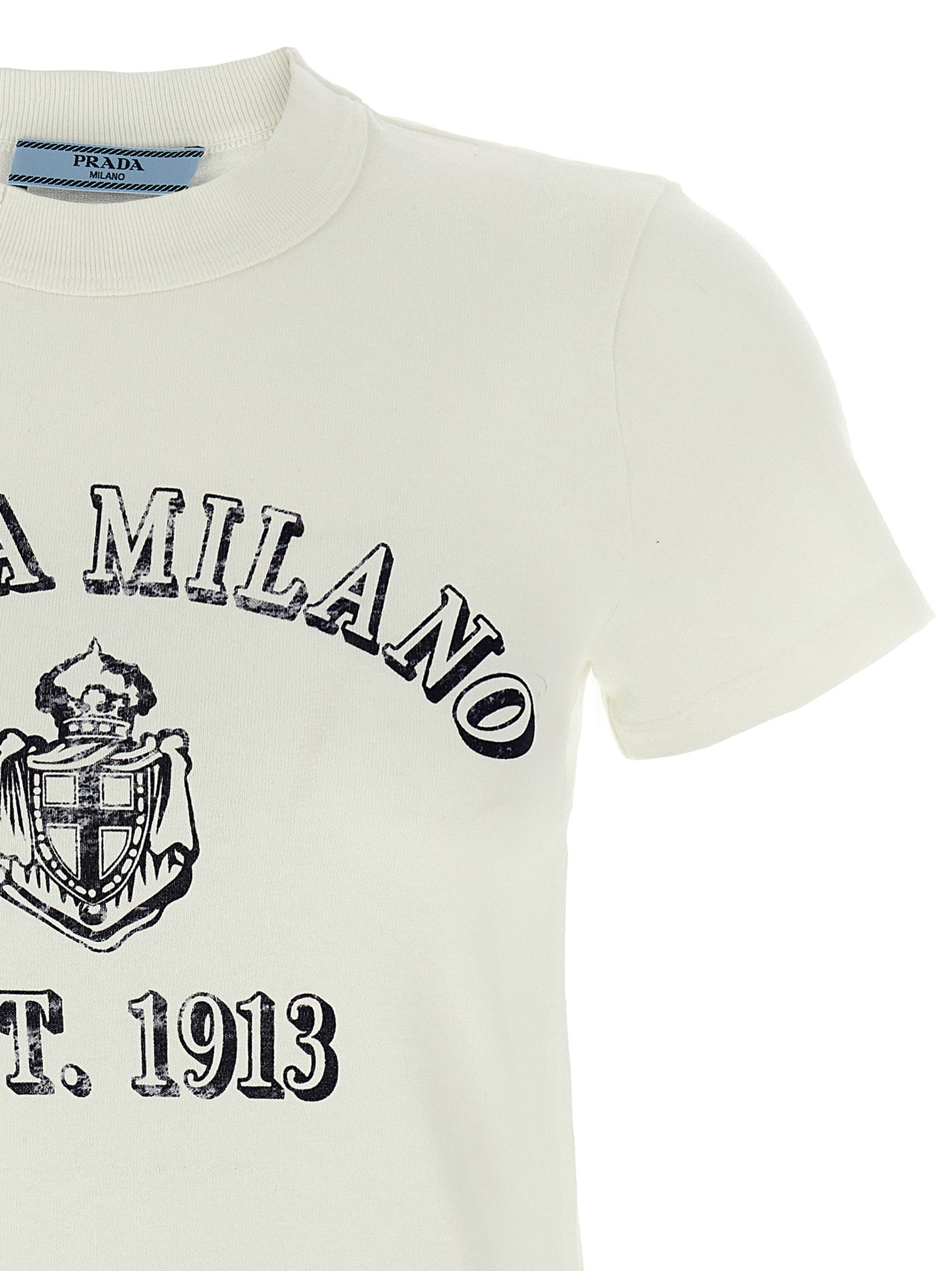 Prada White Cotton T-Shirt