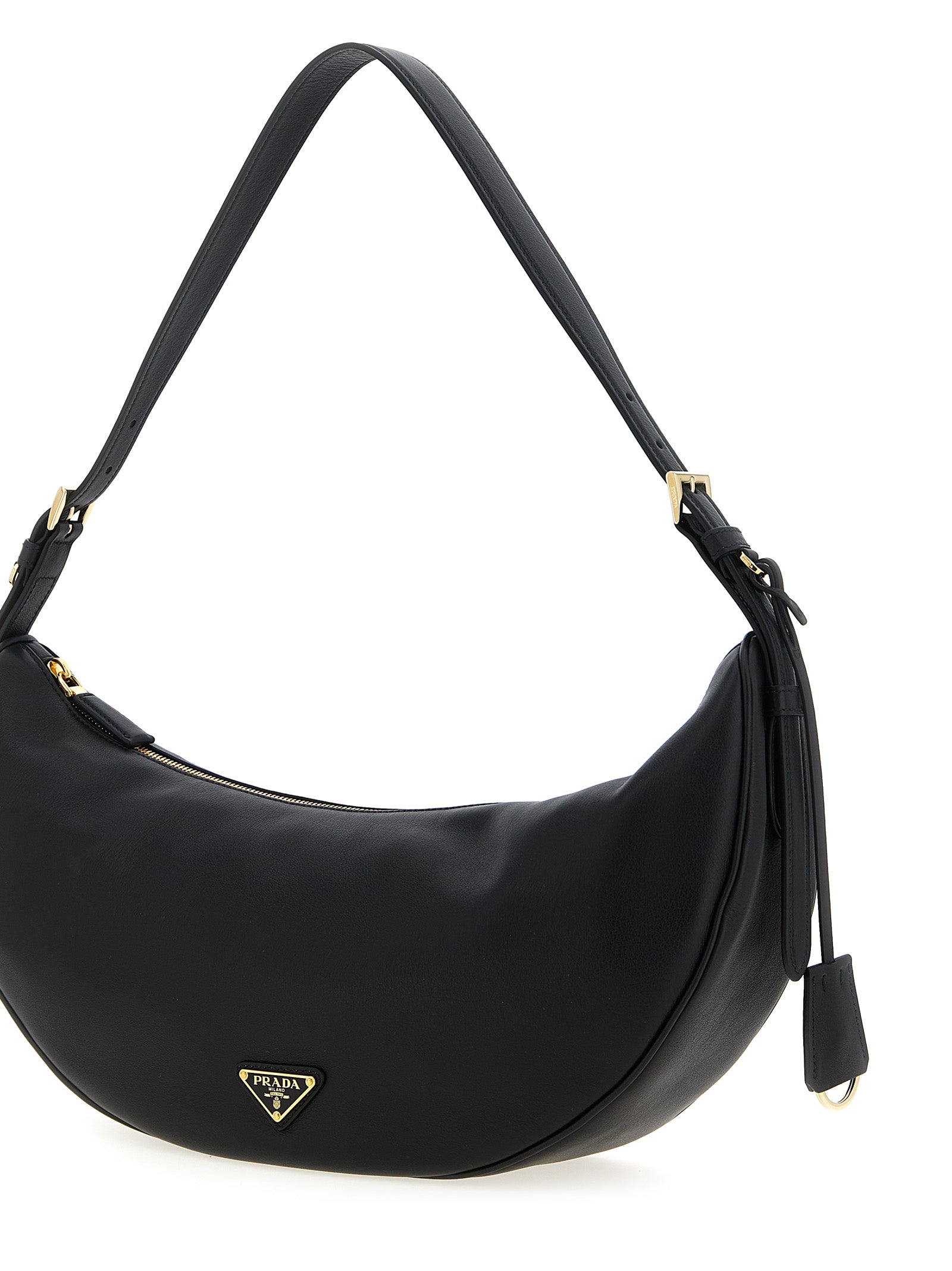 Prada Black Calfskin Shoulder Bag