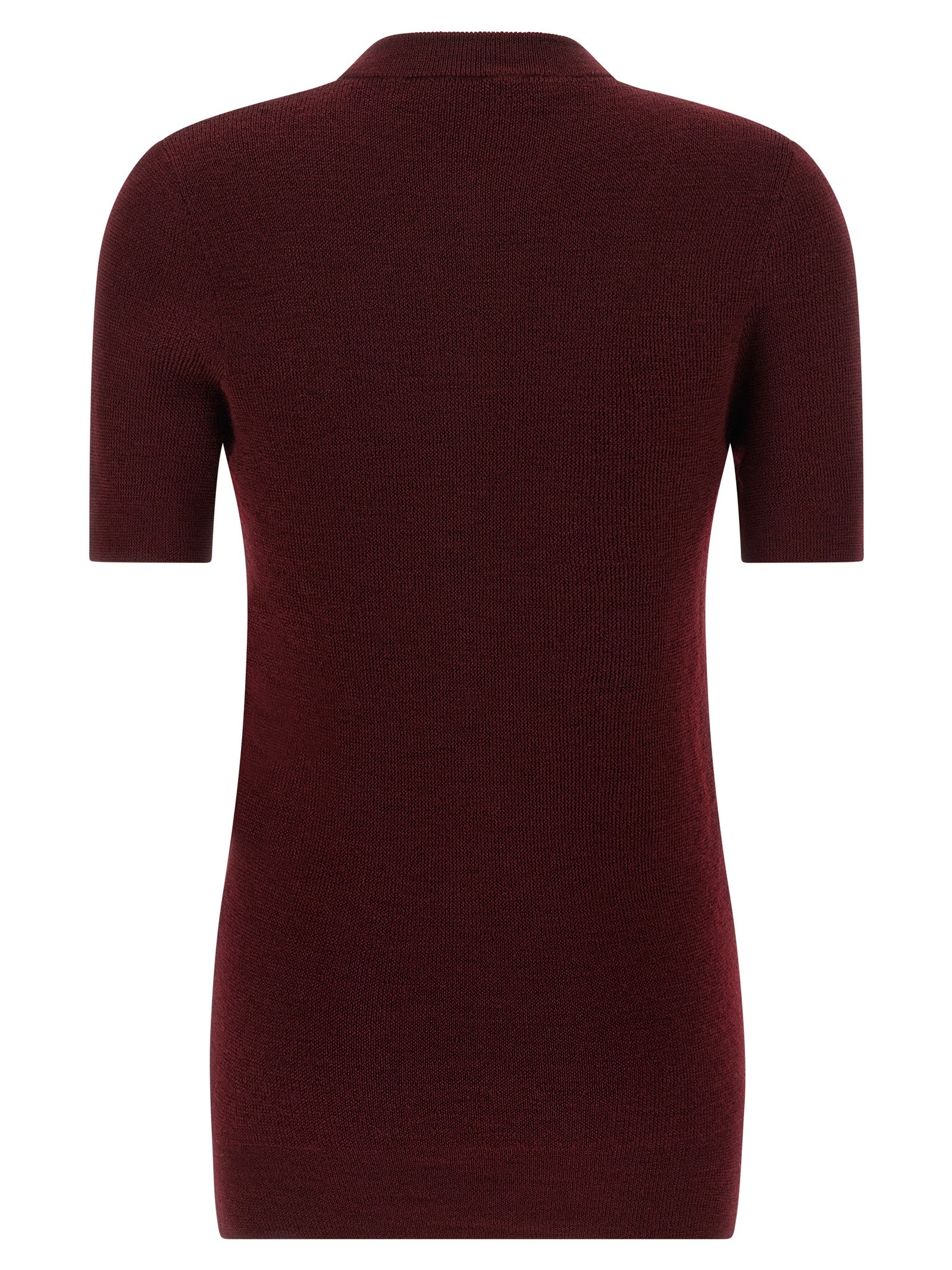 Prada Bordeaux Virgin Wool Cardigan