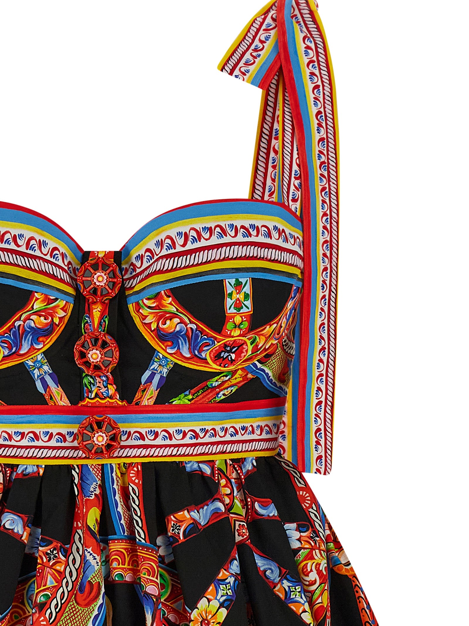 Dolce & Gabbana Multicolor Cotton Short Dress