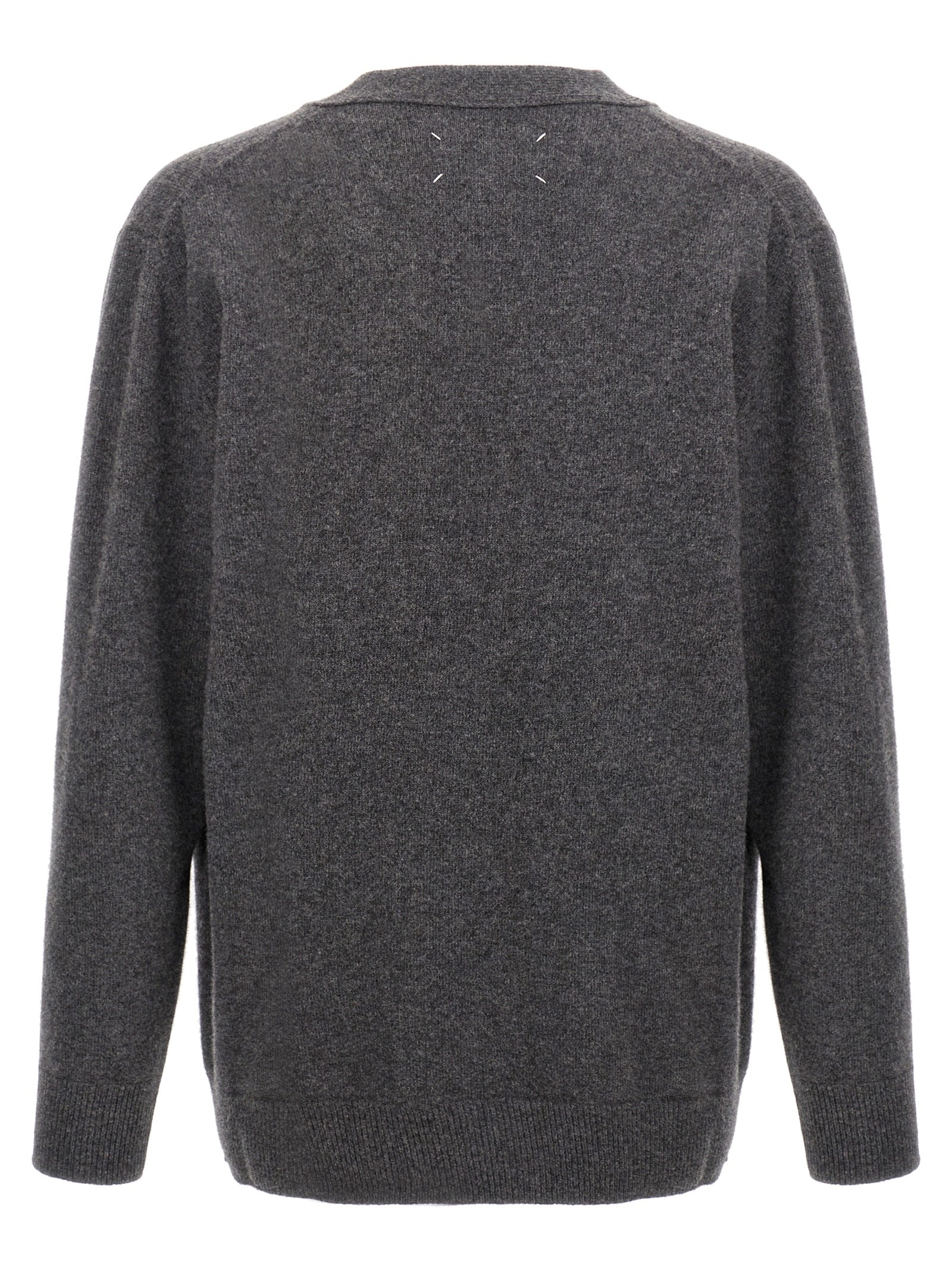 Maison Margiela Gray Wool Cardigan